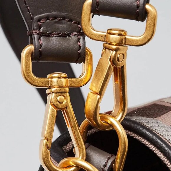 Fendi Ebano Multicolor FF Fabric/Leather Baguette Bag - 8BR600 - Picture 7 of 11